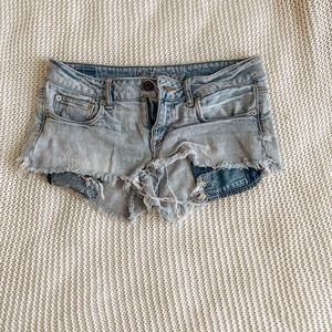 AE Low Rise denim cutoff shorts